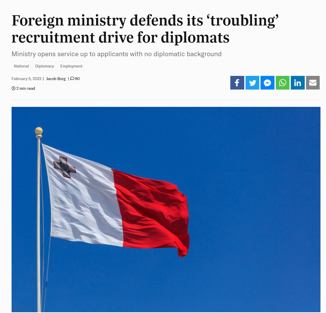 A smart move by Russia it is time for Malta to revitalise her foreign